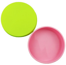 2 x 8 inch Silicone Cake Baking Trays Pans Round Sponge Moulds Tins Non-stick