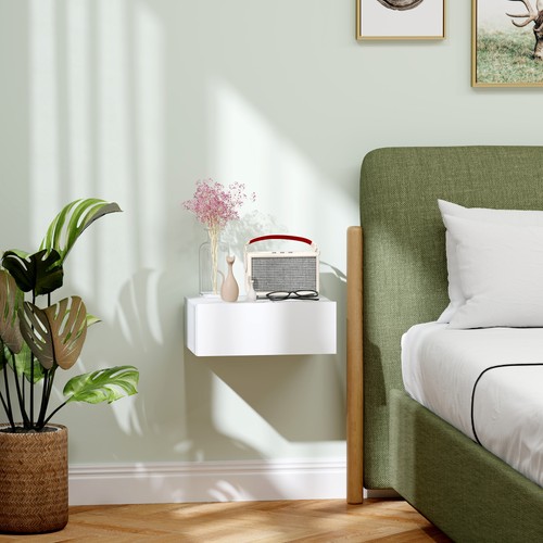 Floating bedside table - bedside,