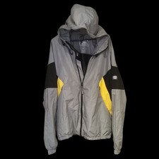 Lightweight silver Pull & Bear Medium jacket yellow black unused coat winter Men
