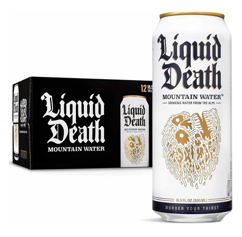 Liquid death mountain water - death,