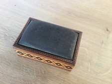 Tunbridgeware pincushion box - tunbridgeware,