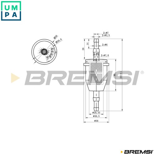 Fuel filter fe0034 for - fuel,