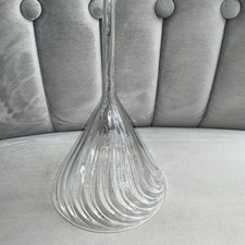 Antique Hand Blown Swirl Glass Wine / Apothecary Funnel 12cm by 20cm