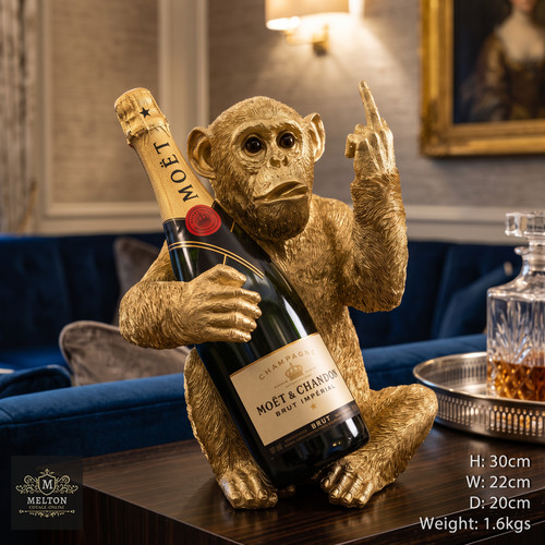Wine bottle holder gold - wine,