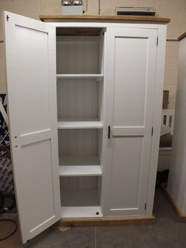 Shabby painted door wardrobe - 2,
