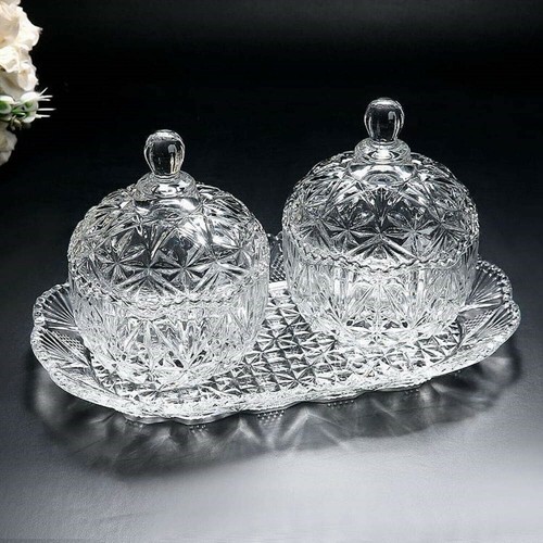 Glass sweet sugar bowl - sweet,