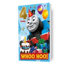 4th Birthday Card Thomas The Tank Engine Age 4 Greeting Card Includes Envelope