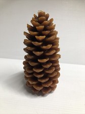 Candle Giant Sugar Pine Cone Large 8" Unscented brown realistic SEE PICS