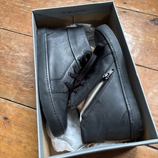 BNIB Kids Clark’s City Oasis Black Leather Boots Size UK2 34 EU