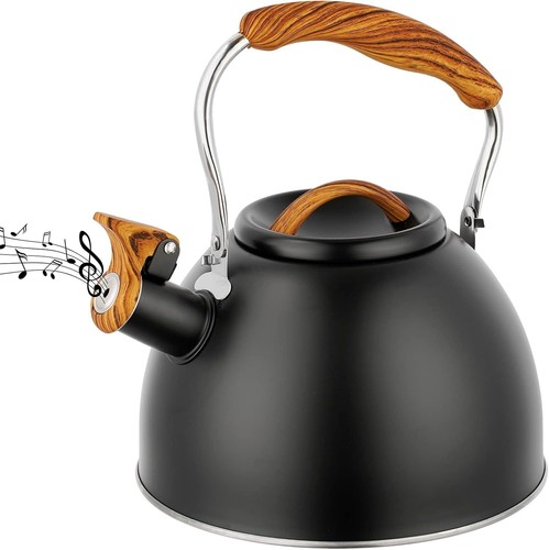 Whistling kettle black - kettle, 3l