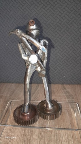 Scrap art coal miner pliers - art, miner,