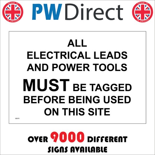 Sign all electrical leads - all,