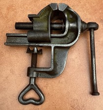 Vintage small bench vice - vintage,