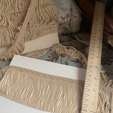 1m vintage 7.5cm HONEY BEIGE