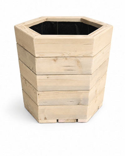 40cm 35cm hexagonal - 35cm, wooden