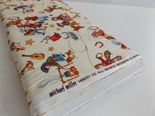 Michael Miller 5 X METRE BOLT Cotton Designer Fabric Rodeo Kids Cowboy Western