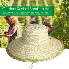 Outdoor Sunhat Bamboo Hat Coolie Hat Fishing Hat Straw Hat Bamboo Woven Hat
