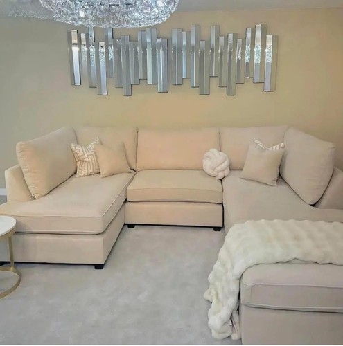 Shaped sofa with corner - with,