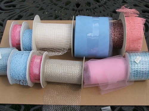 Job lot mesh ribbon 12 - lot, of