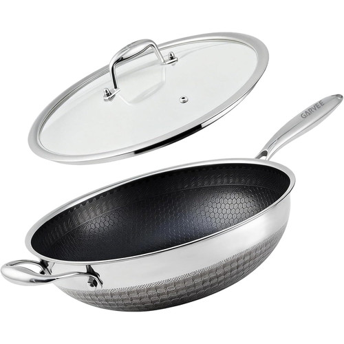 Stainless steel wok - stainless,