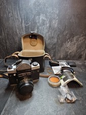 Kiev 60 TTL Camera Set with Original Case Manuals + Accessories For Parts Or Rep