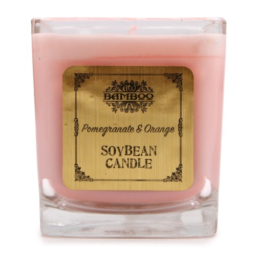 Bamboo soy bean candle - bamboo,
