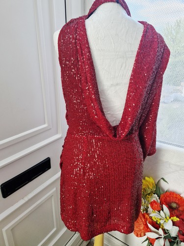 Zara red sequin mini - zara, –
