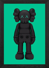 black kaws Framed Wall Art