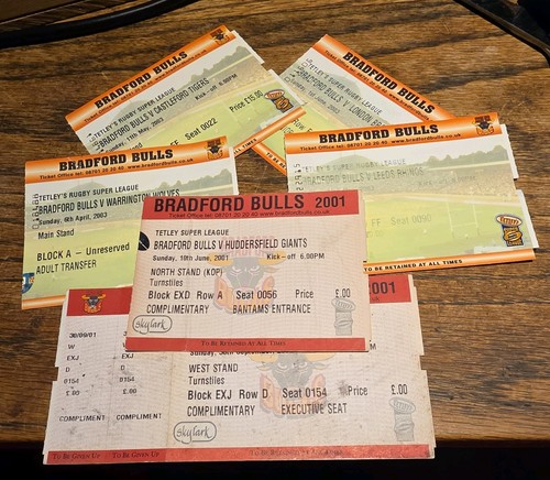 Bradford bulls ticket - , stubs