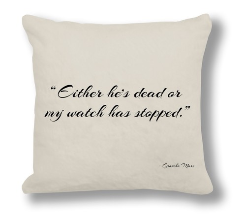 Groucho marx quote cushion - groucho,