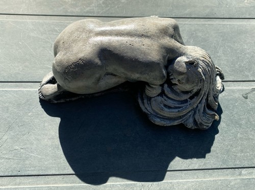 Sleeping lady stone statue - sleeping,