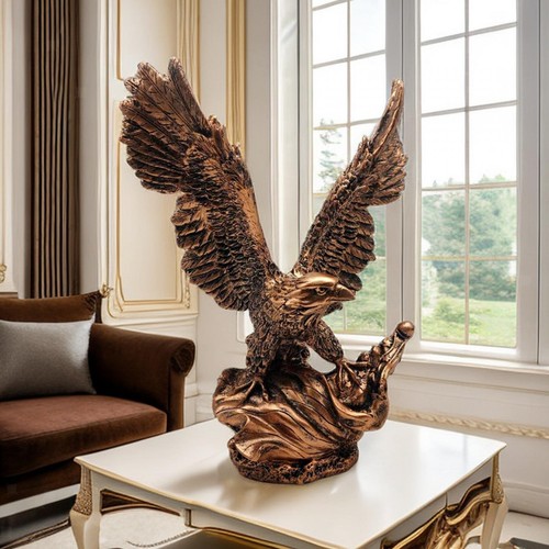 Eagle figurine sculpture table - eagle,