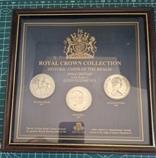 Framed Royal Crowns x3