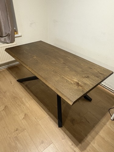 Solid oak wood table - oak, length
