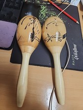 2 Wooden Maracas Shakers 