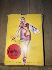 Original Vintage Complete Set Of Fortune Brand Of Nude Ladies Playing Cards