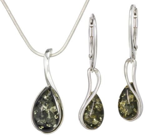 Natural baltic amber green - natural,