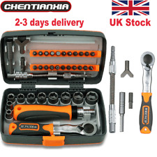 Rachet Screwdriver Bit Set Socket Slotted Phillips Pozi Torx Hex Tool with case