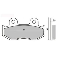Pair front brake pads HONDA SH