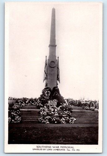 Postcard southend war memorial - postcard,