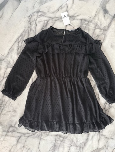 Zara black swiss dot - zara,