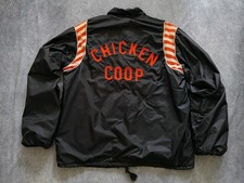 Vintage 60s Men's Chicken Coop USA Sports Snap Button Coach Jacket Size Large