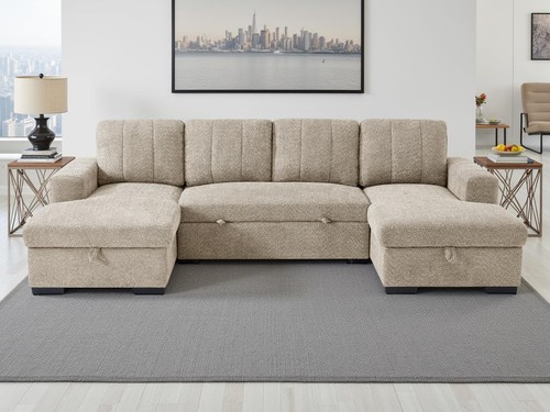 Shape corner sofa bed - sofa, with