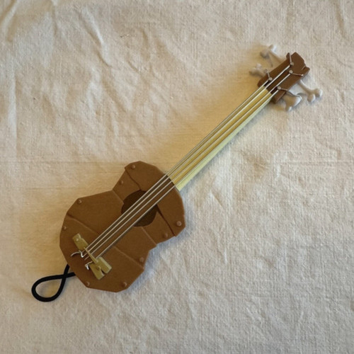 Small brown plastic toy - brown,