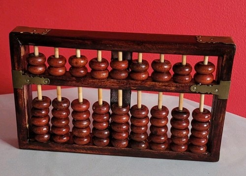 Vintage chinese wooden abacus - chinese,