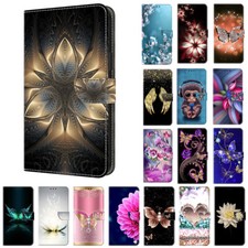 Case For Oppo A58 A78 A18 A38 A98 A1 5G Patterned Flip Wallet Stand Phone Cover