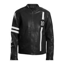 MENS REAL LAMBSKIN STYLISH CLASSIC GENUINE LEATHER VINTAGE BLACK BIKER JACKET