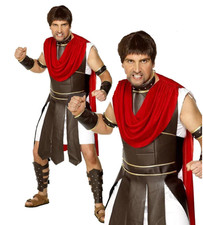 Mens Centurion Costume Adults Roman Gladiator Fancy Dress Spartan Warrior New