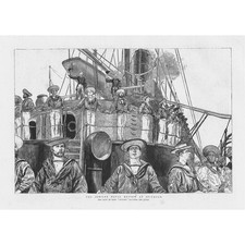 HMS CYCLOPS Saluting the Queen