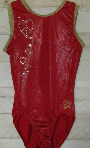 Leotard red shimmer - gk,